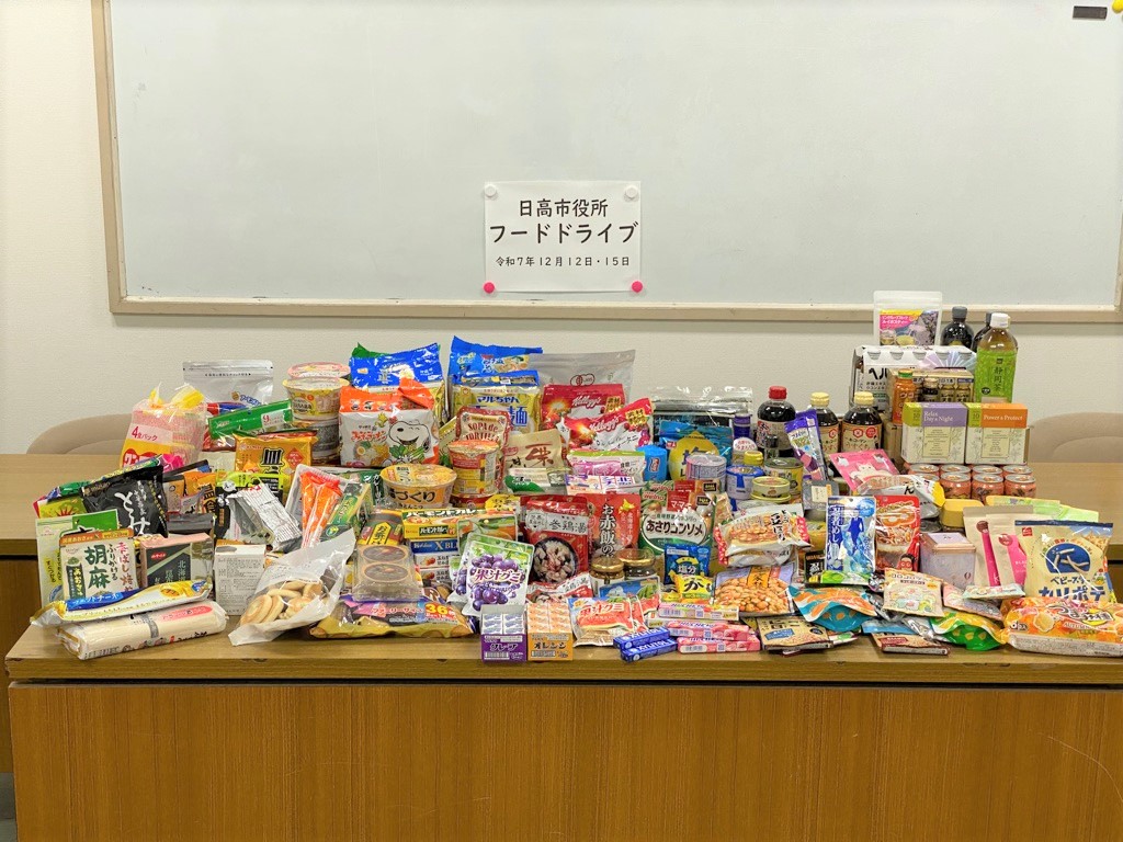 フードドライブで集まった食品
