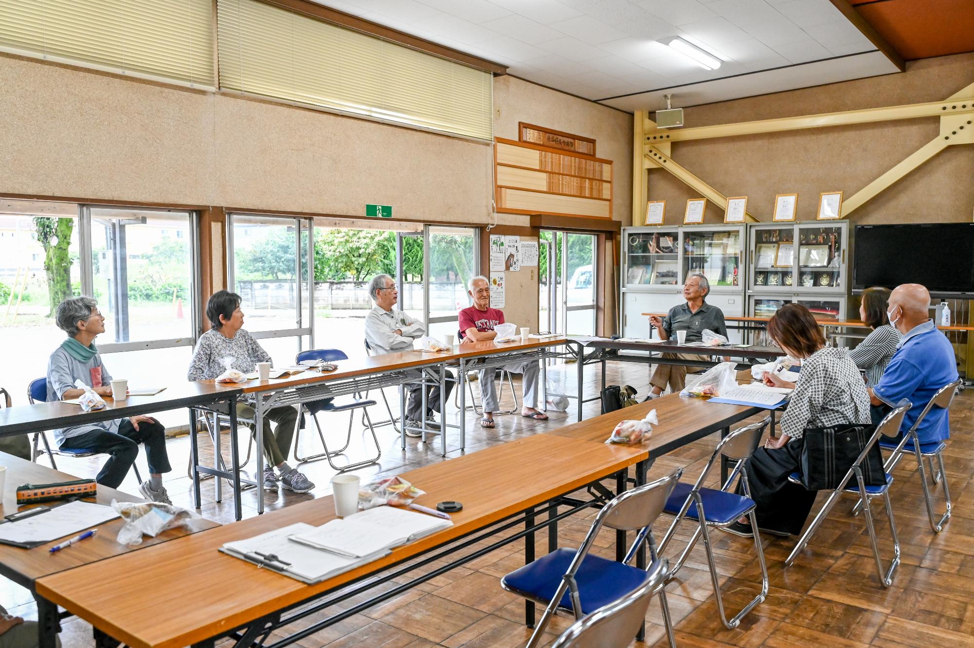 原宿地域おたすけ隊定例会の様子
