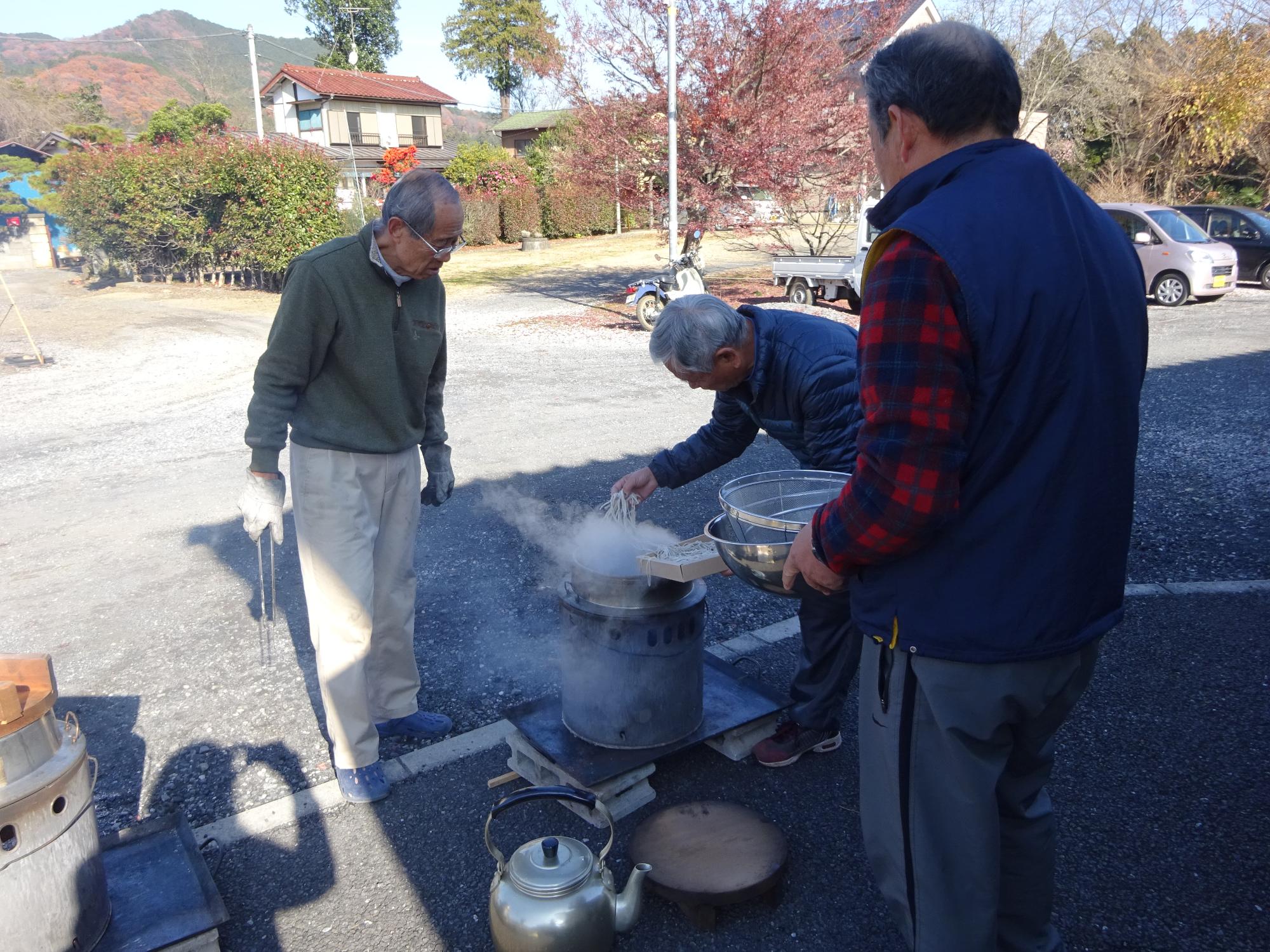 そば茹で