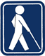 盲人のための国際シンボルマークのイラスト