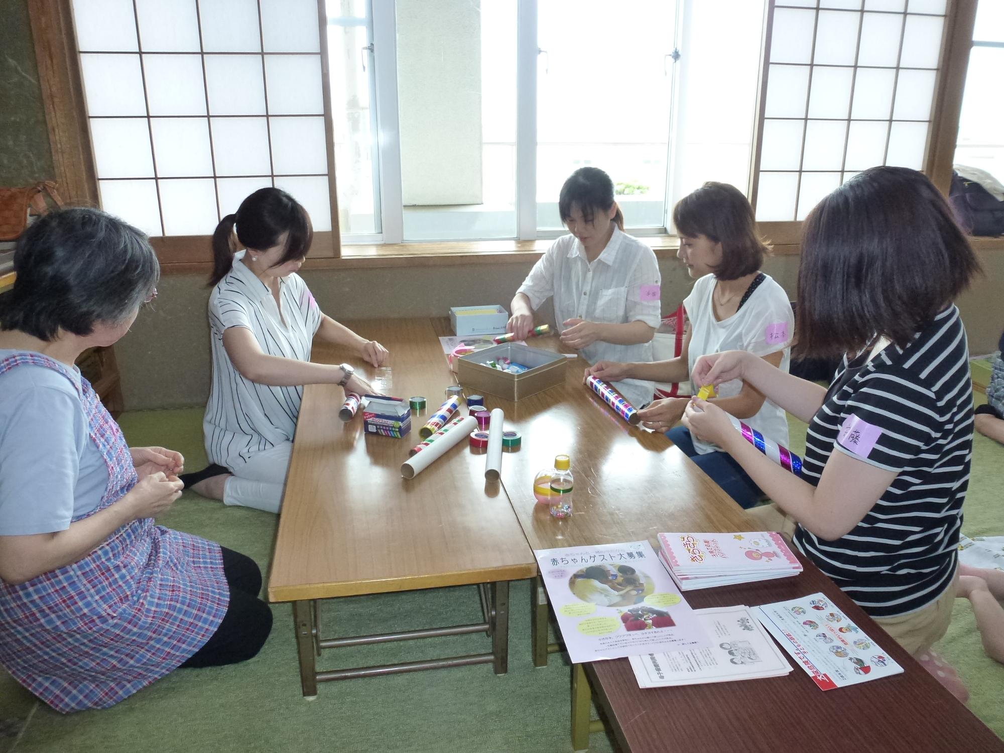 赤ちゃん広場の活動（高萩北公民館）