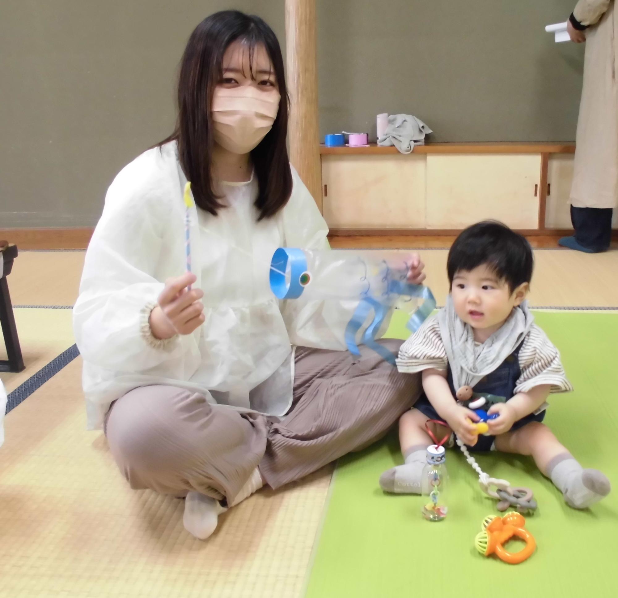 こいのぼりのおもちゃをつくりましょう