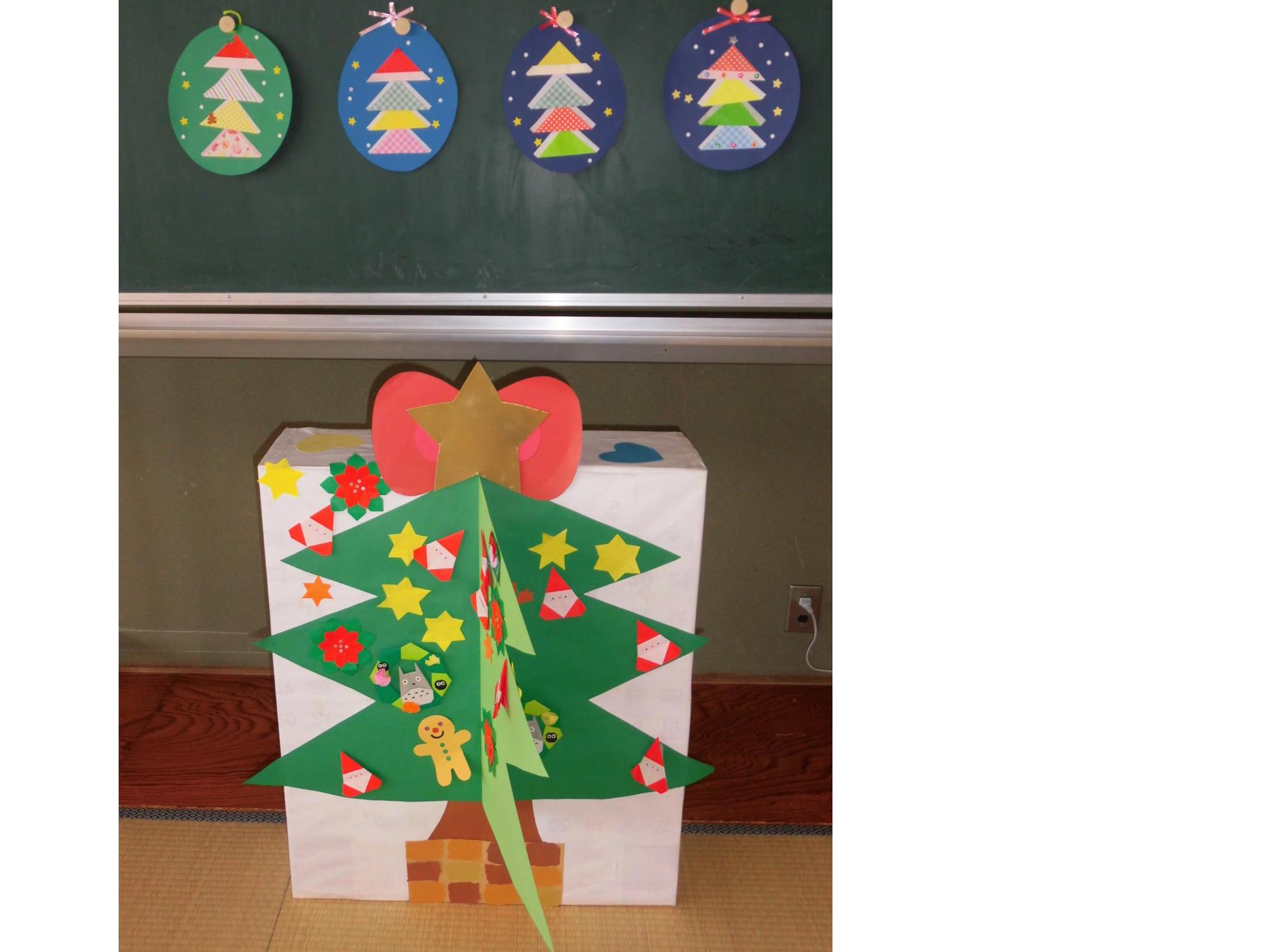 クリスマス飾り作り完成です。