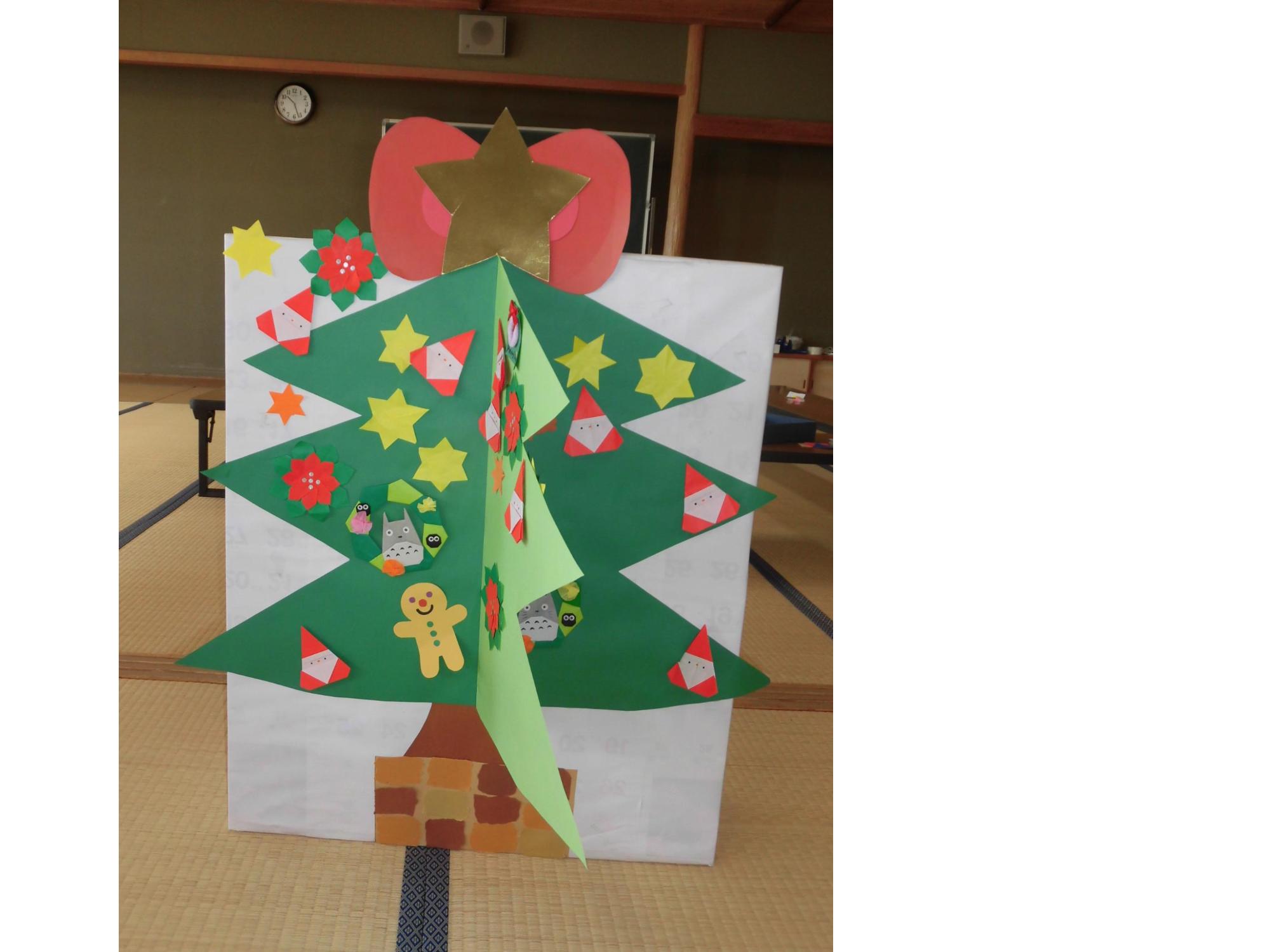 クリスマス飾り作り完成です。