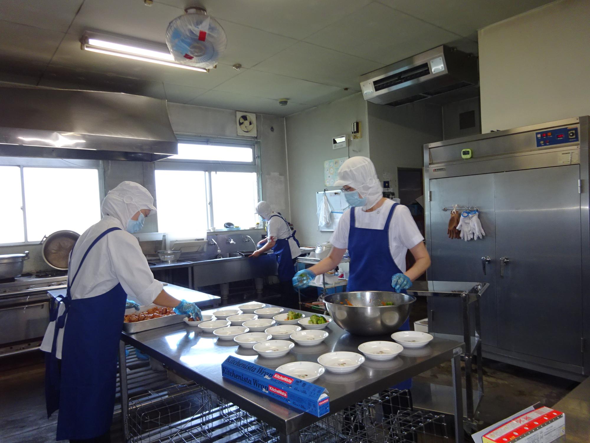 給食室の様子