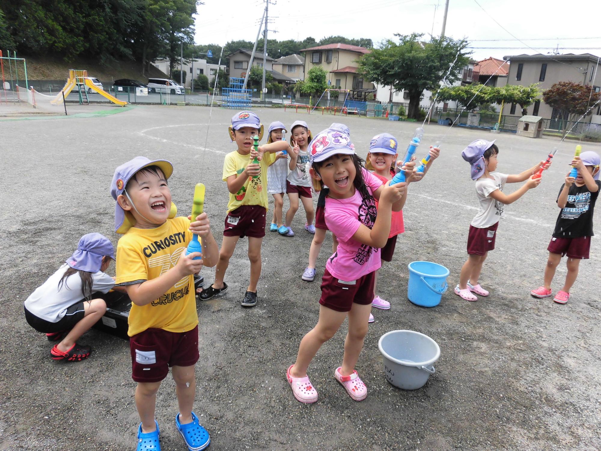 5歳児らいおんぐみの生活の様子（高根保育所）