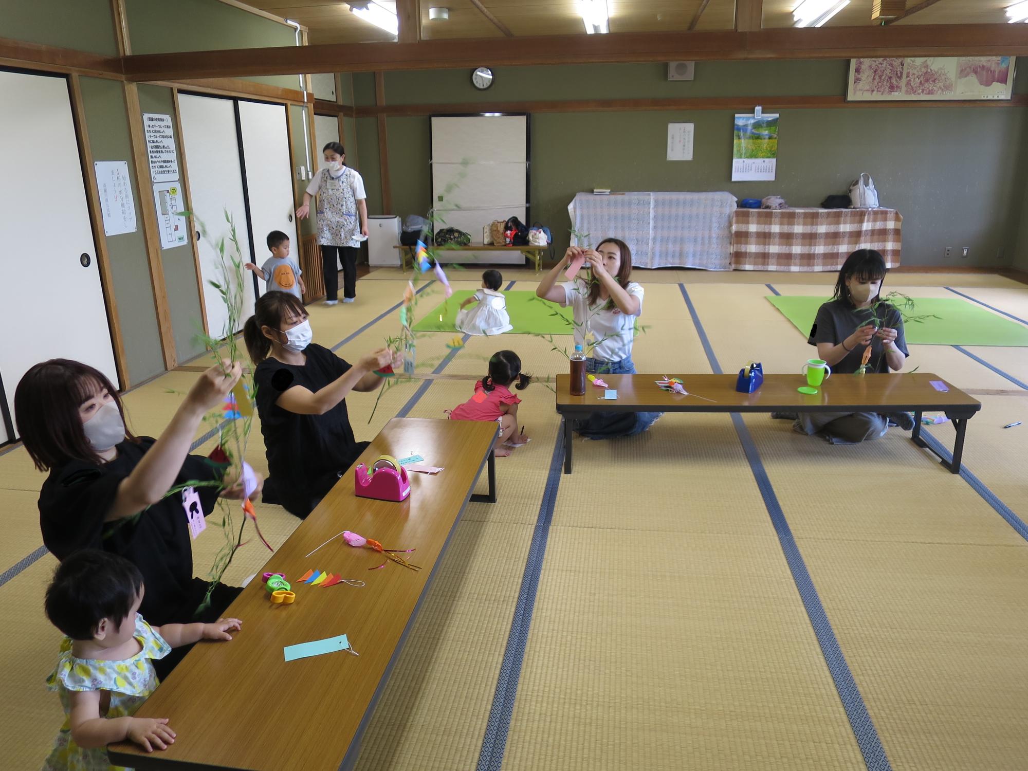 七夕制作（出張ひろばおひさま）6月24日