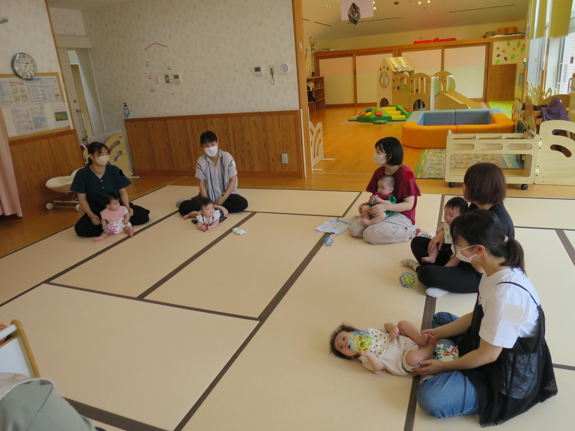 0歳児サロン（ぬくぬく）9月2日