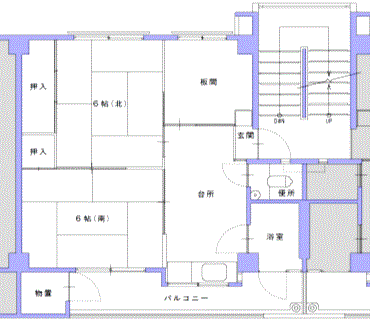 A棟B棟の間取り図