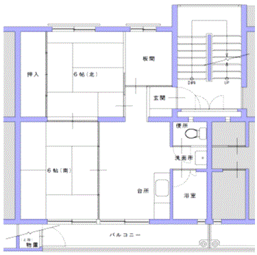 C棟の間取り図