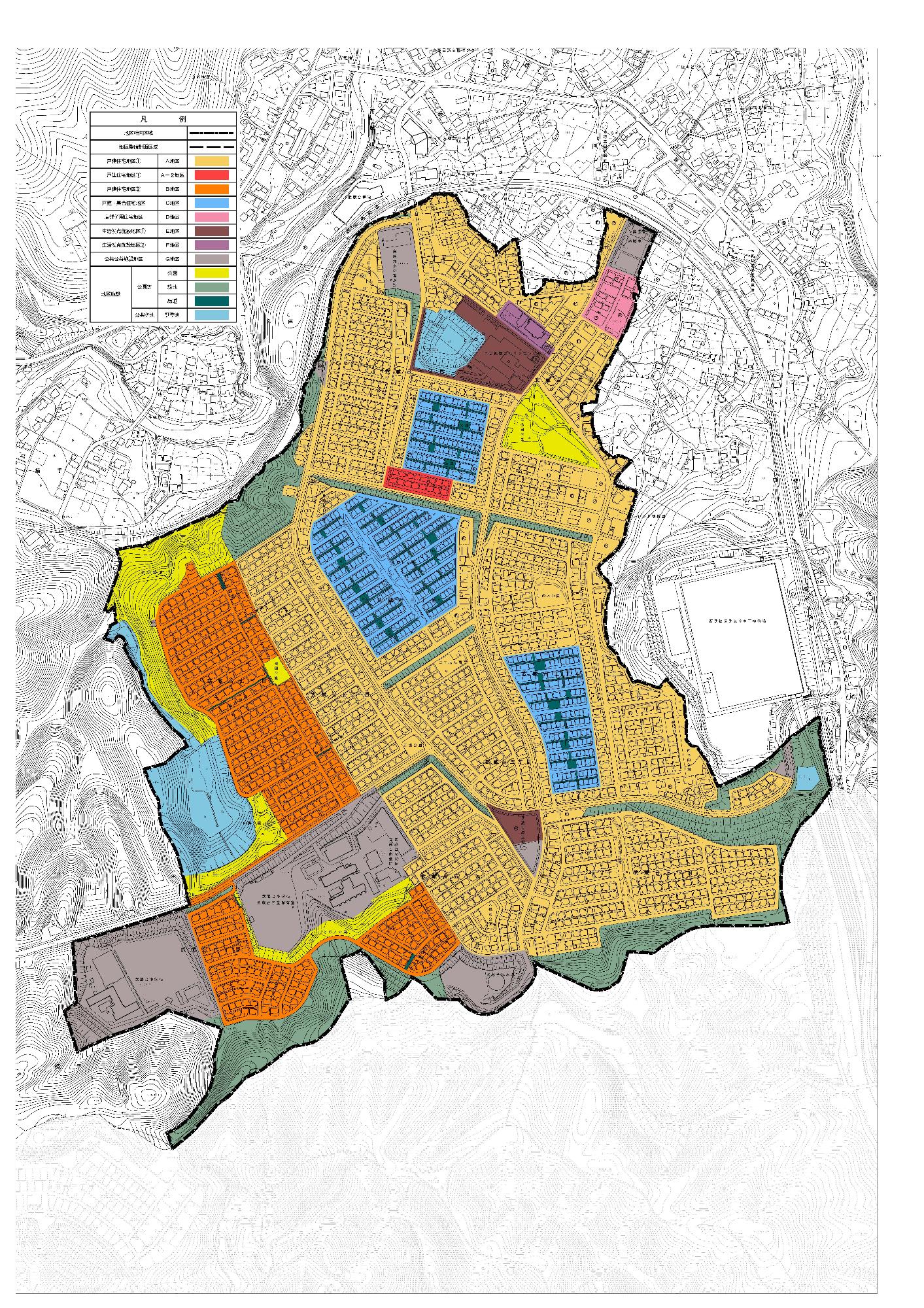 地区計画方針の付図