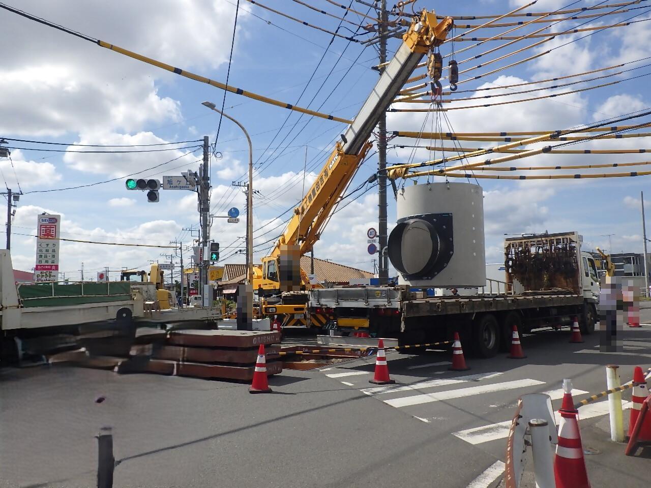 4号マンホール設置状況