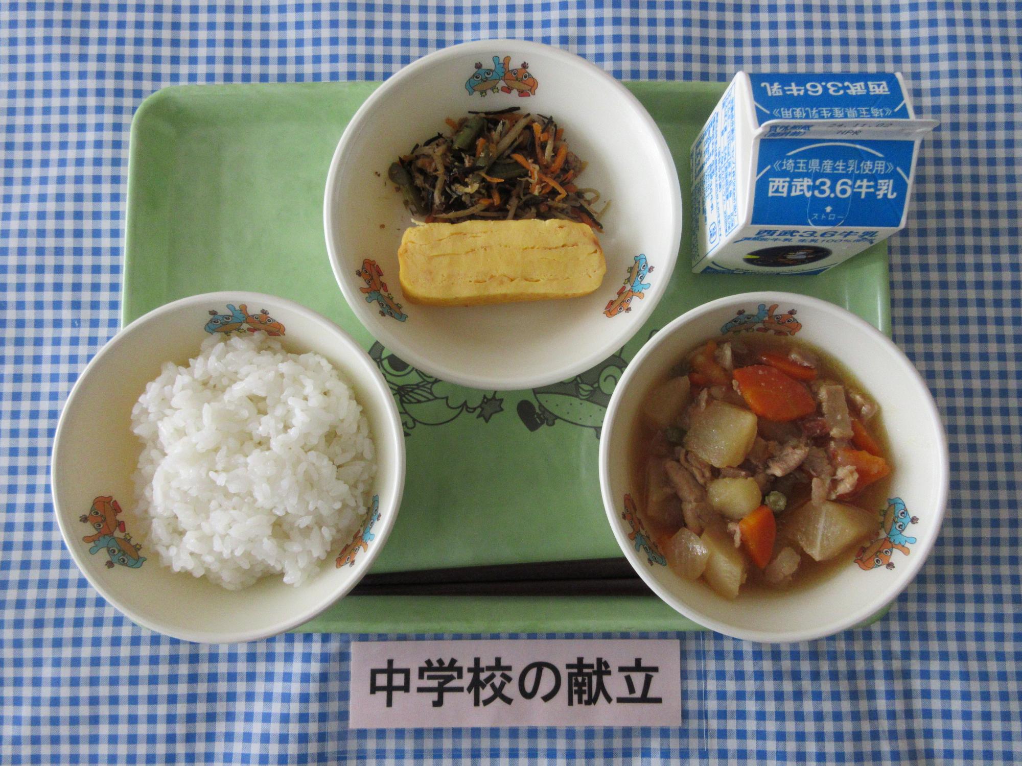 10月23日の給食の写真