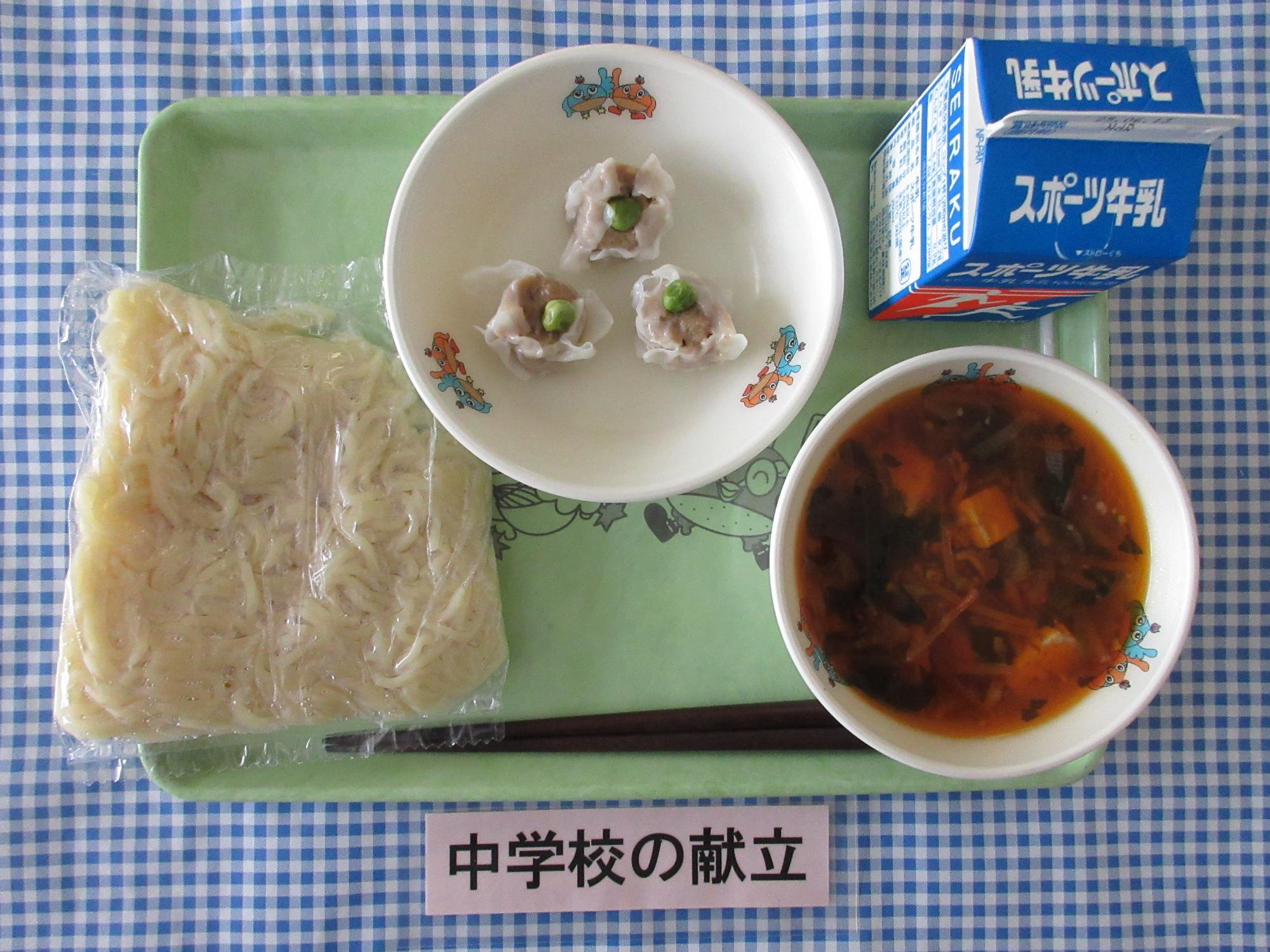 6月3日の給食の写真