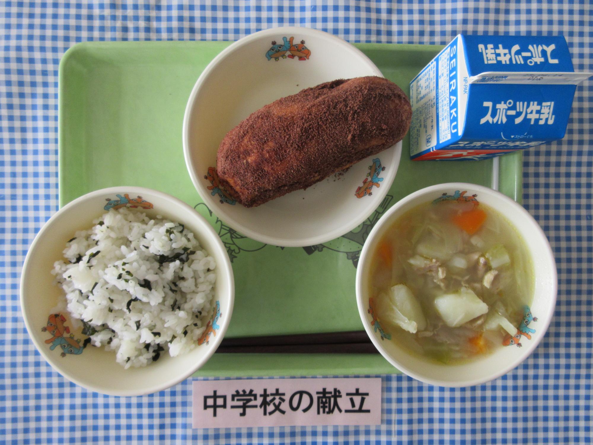 6月4日の給食の写真