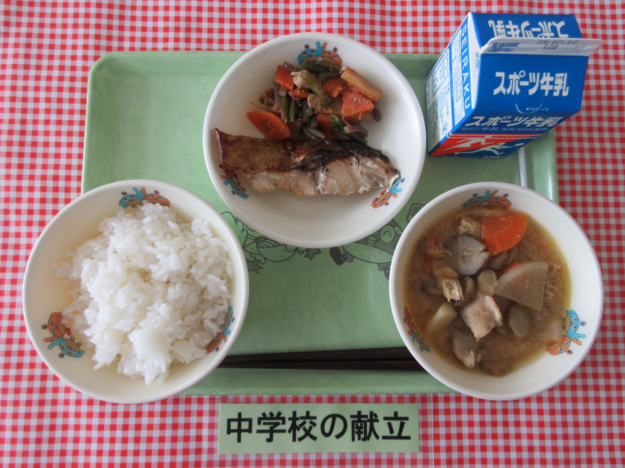 7月2日の給食の写真