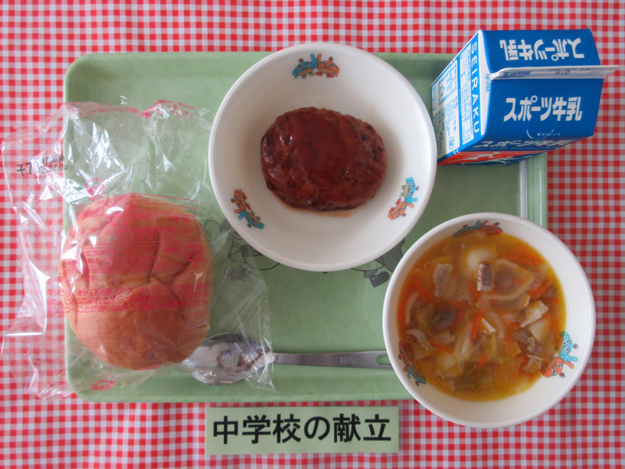 7月8日の給食の写真