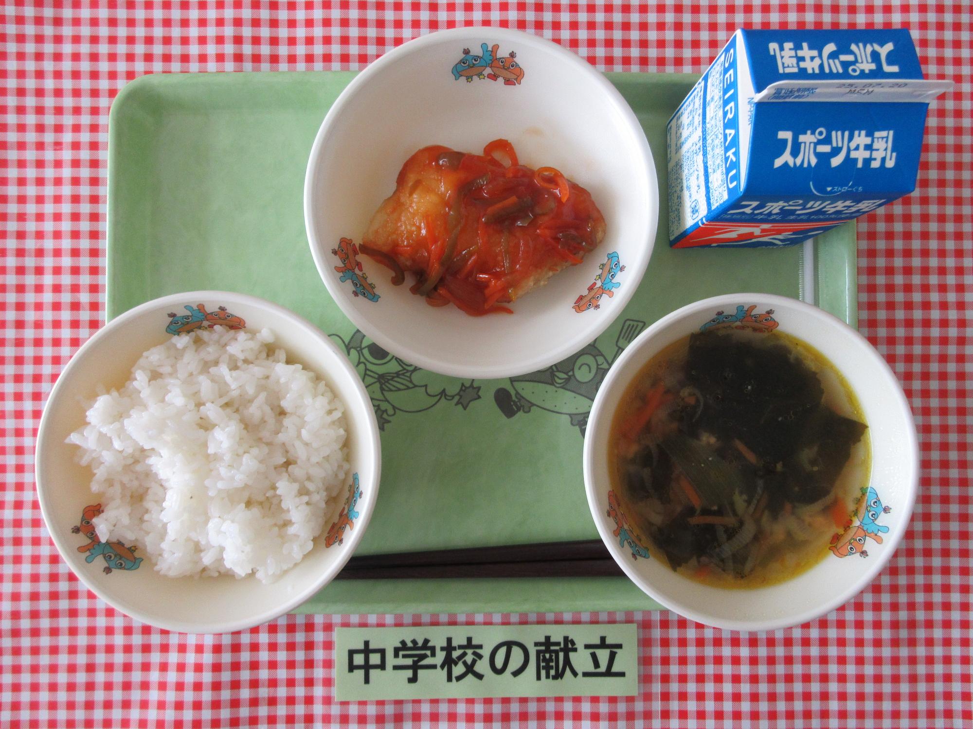 7月10日の給食の写真