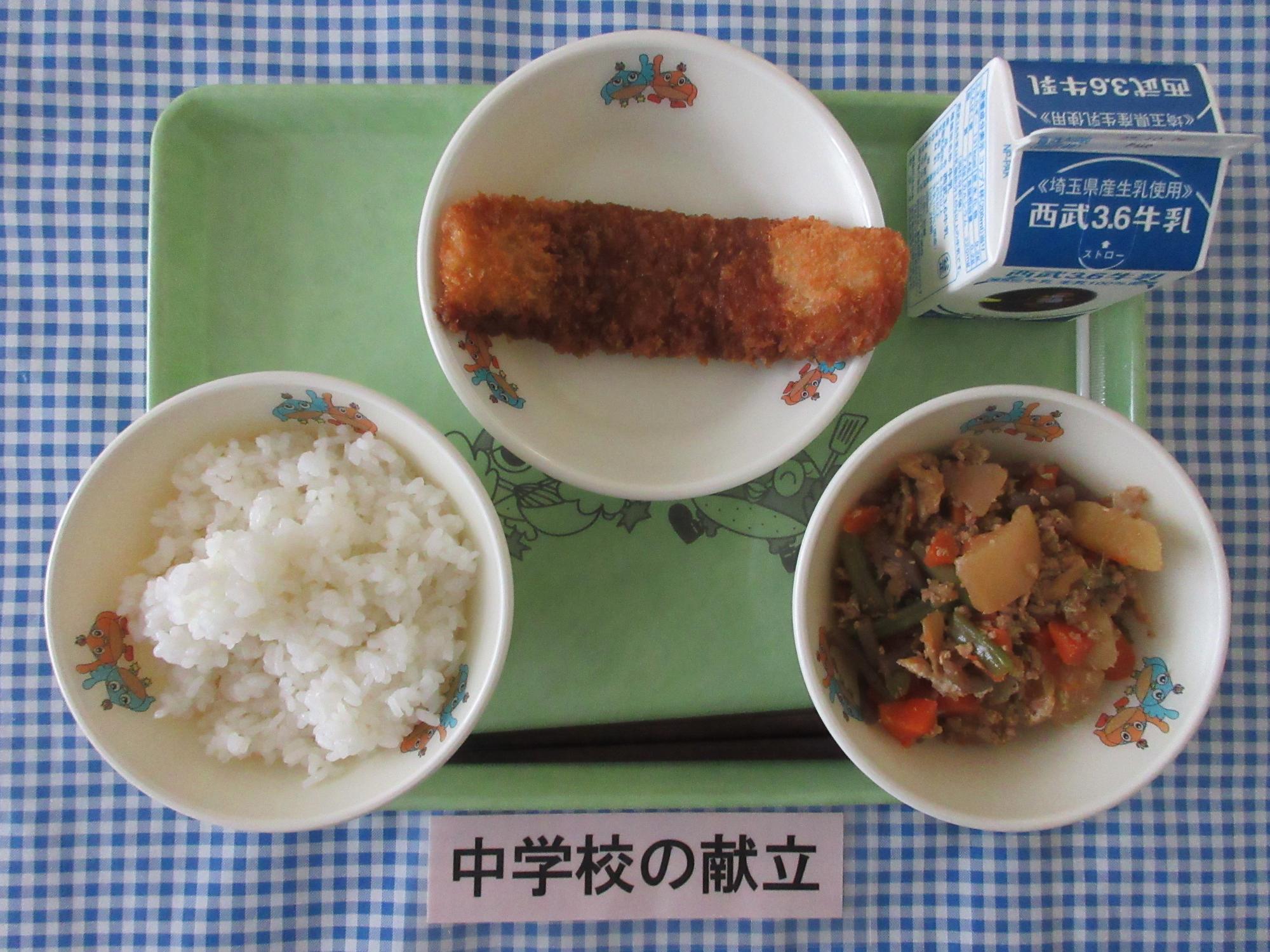 10月16日の給食の写真