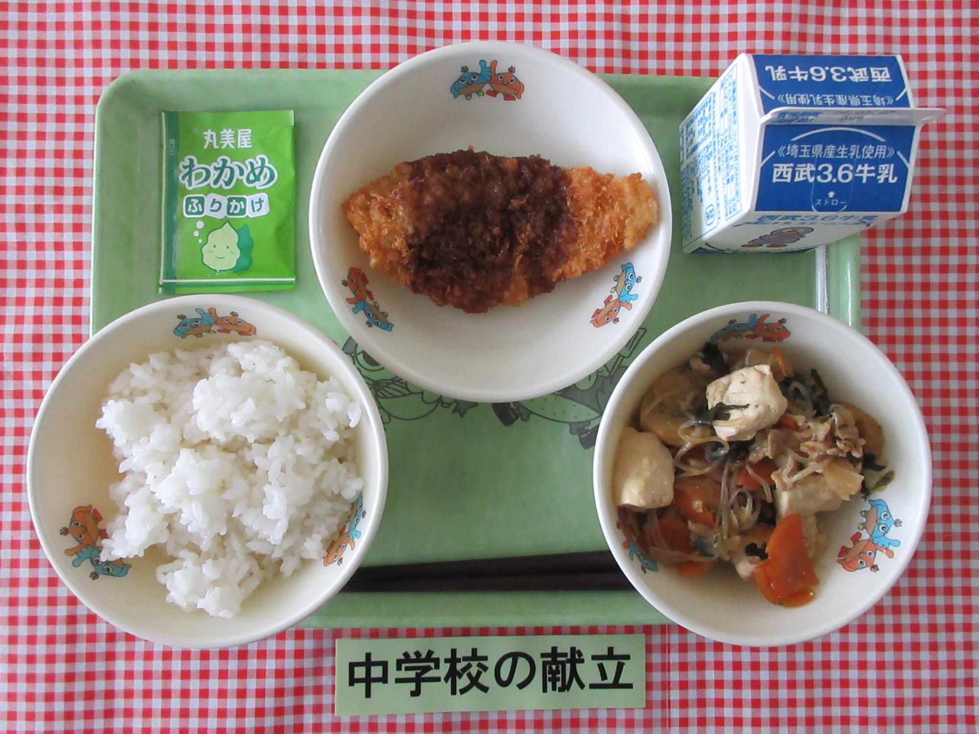 2月25日の給食の写真