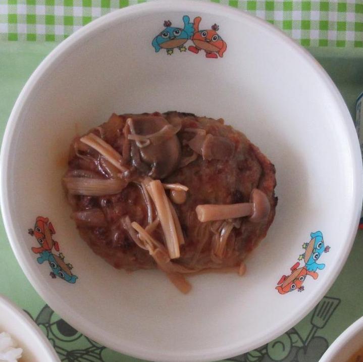 ハンバーグきのこソース