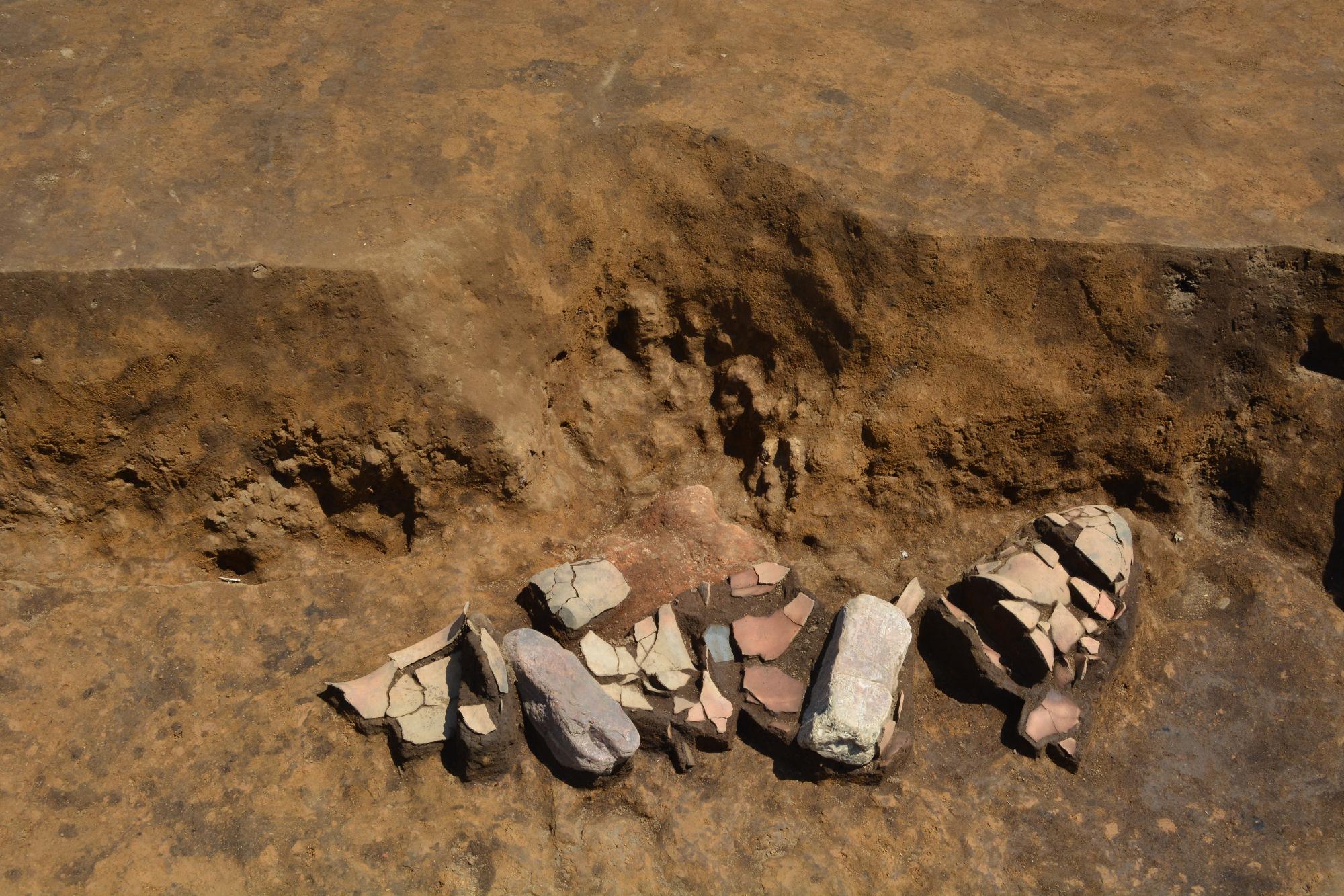53号住カマド遺物出土状況