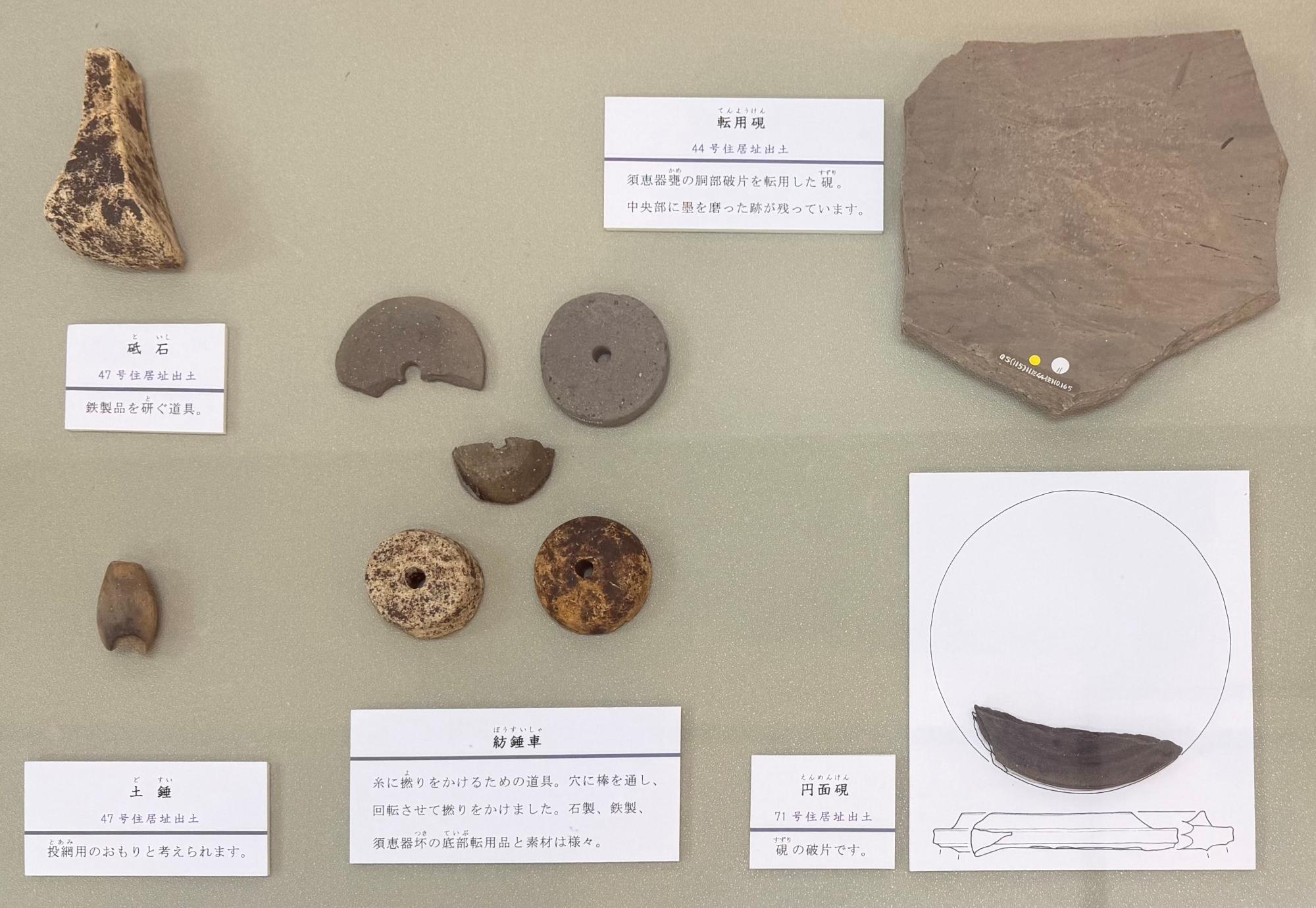 王神遺跡出土さまざまな道具