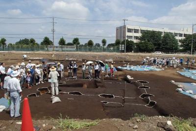 王神遺跡5次調査区空中写真