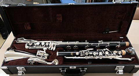納品されたバスクラリネットの画像