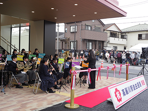 高麗川中学校吹奏楽部による演奏
