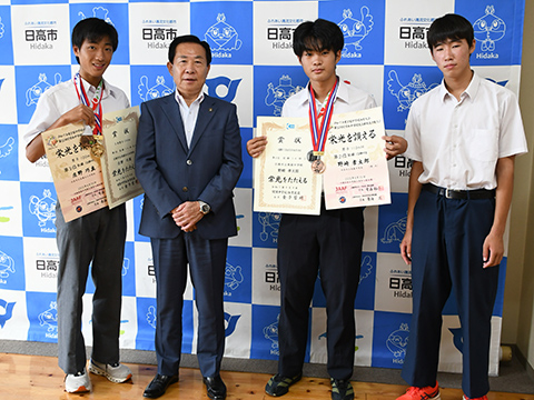 市長との記念写真