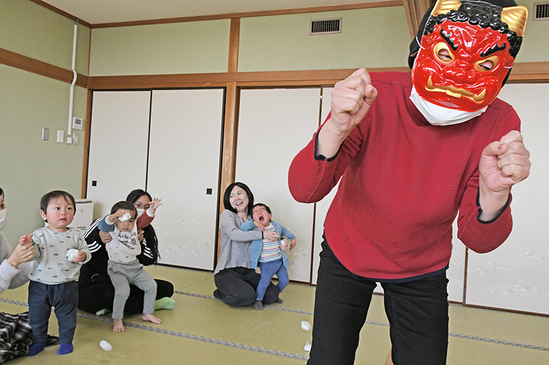 鬼退治の様子