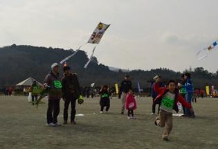 高麗郡建郡1300年記念第29回日高市手づくり凧揚げ大会の様子の写真2