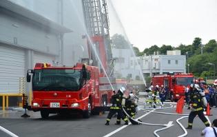 アスクル大規模消防総合訓練の写真