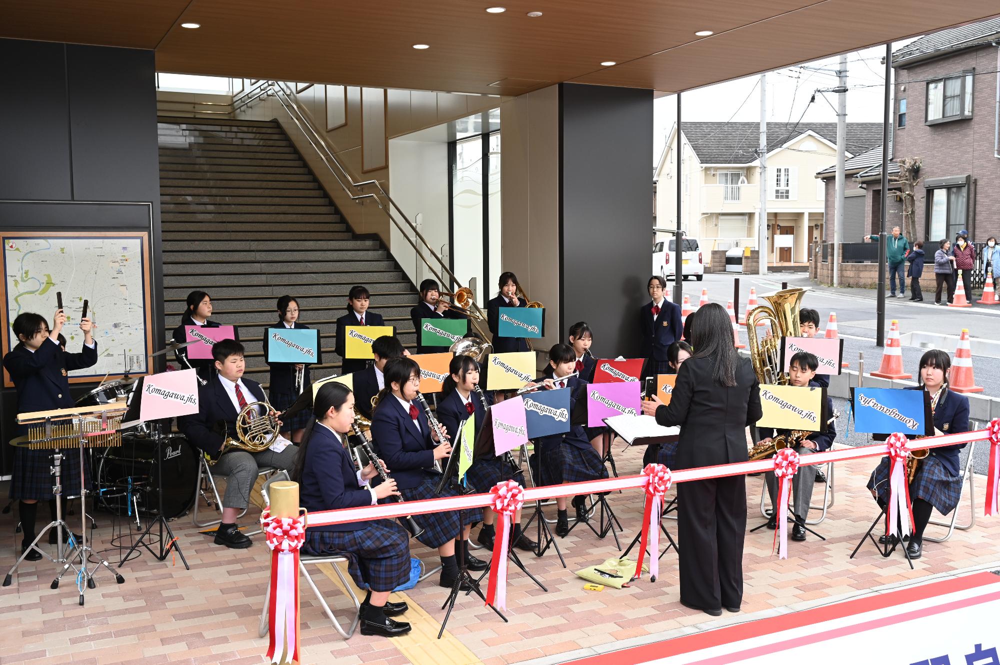 高麗川駅自由通路開通式典3