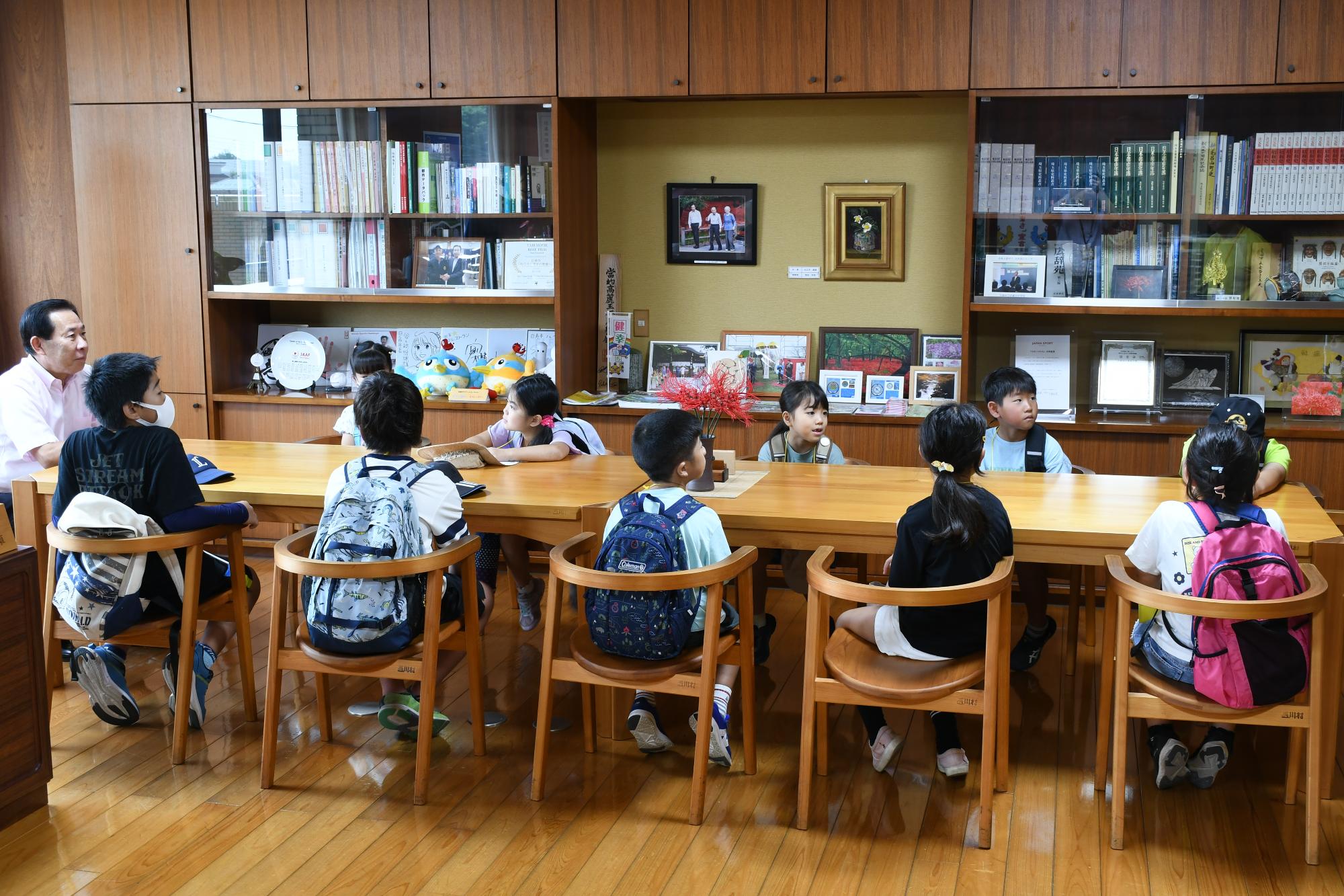 市長室見学2