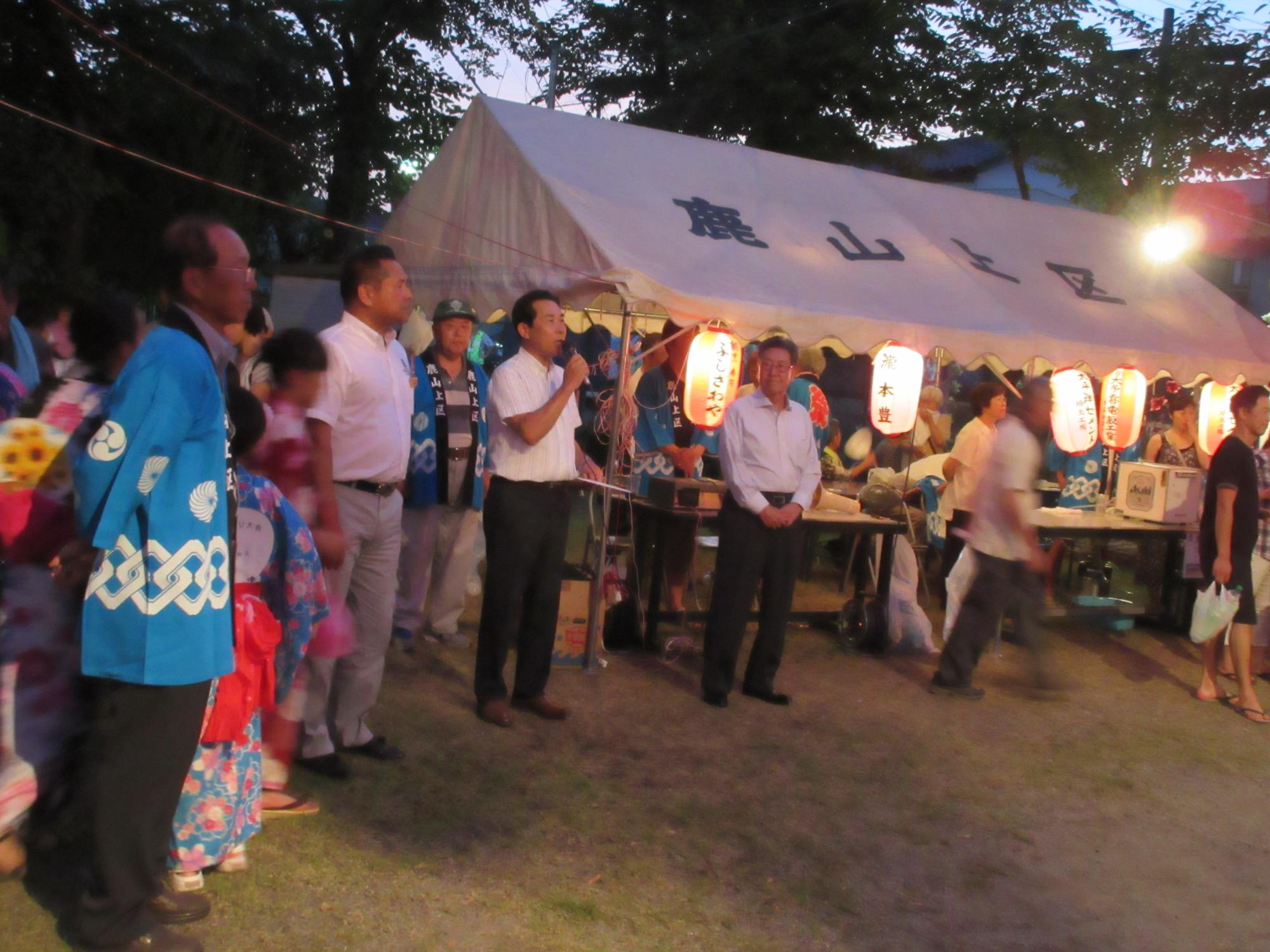 鹿山上区納涼盆踊り大会