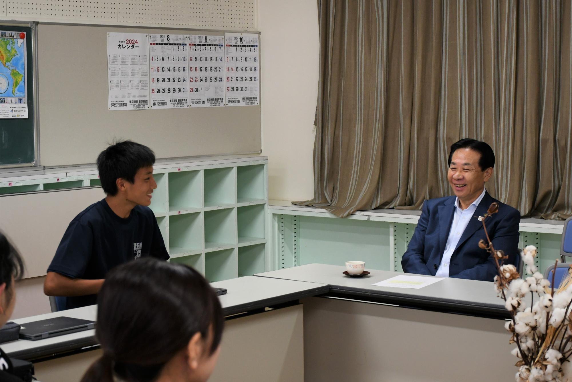 市長と話そう！ふれあいトーク（武蔵台小中学校）