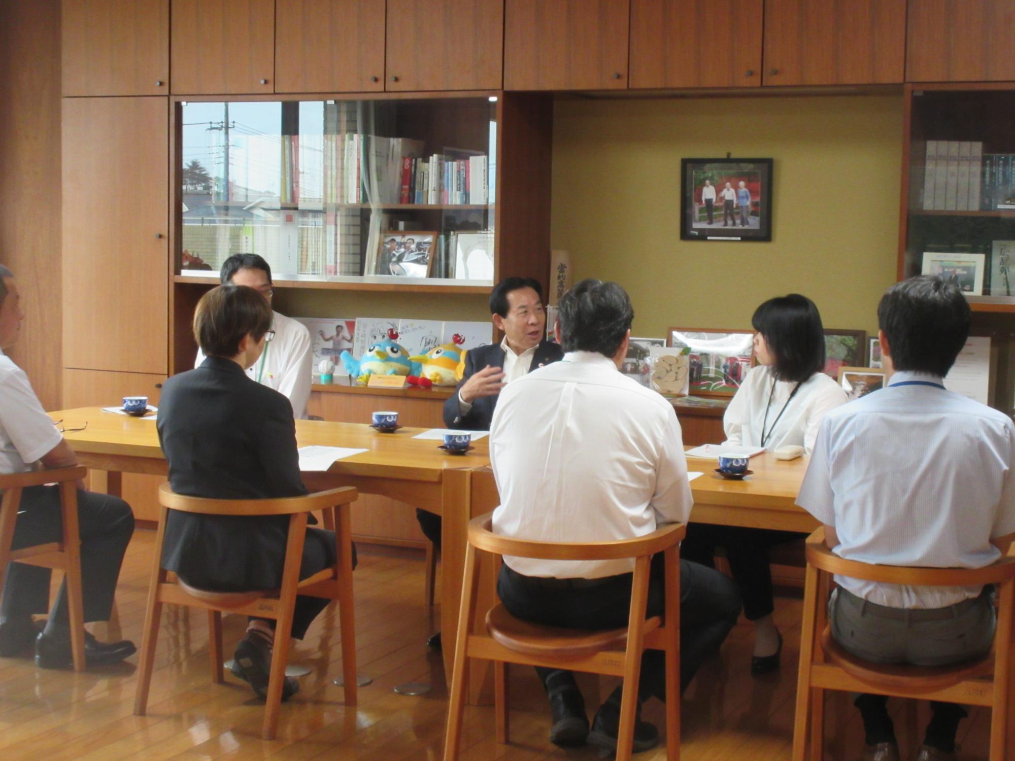 市長と職員の交流会