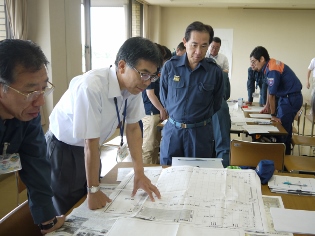 日高市総合防災訓練災害対策本部の写真