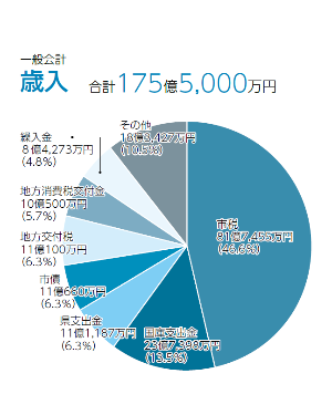 歳入の円グラフ