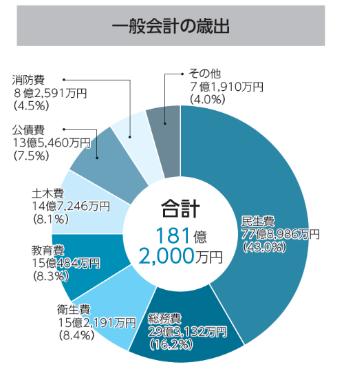 歳出のグラフ