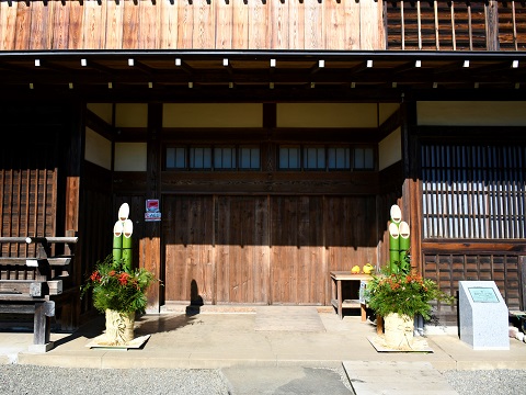 高麗郷古民家に飾ってある門松の写真