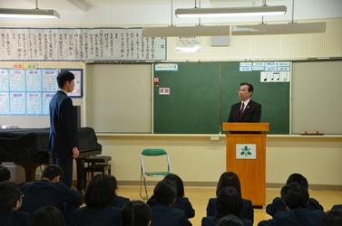 高萩中学校におけるふれあいトークの写真4
