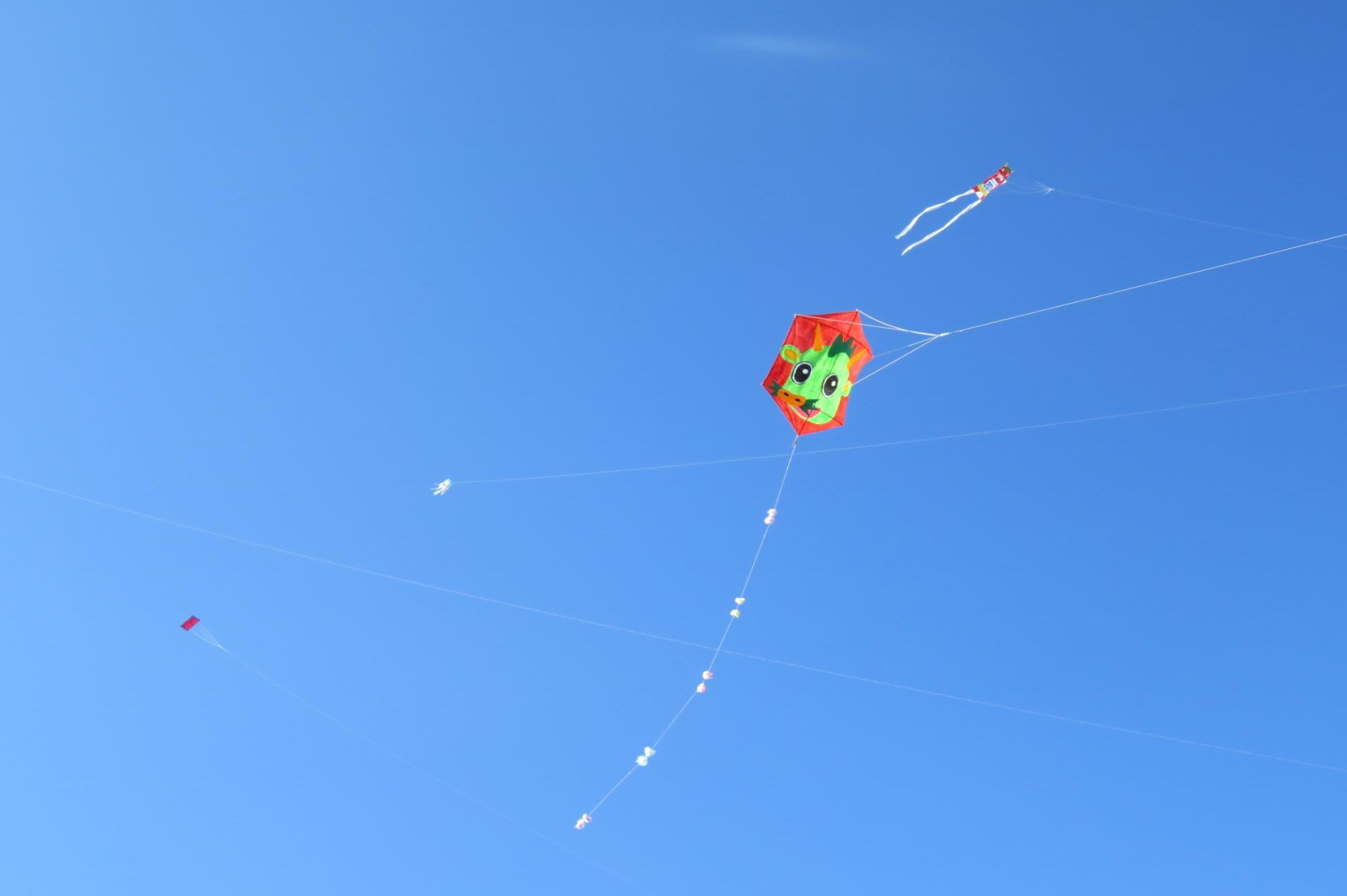 一般の部大空に揚がる凧