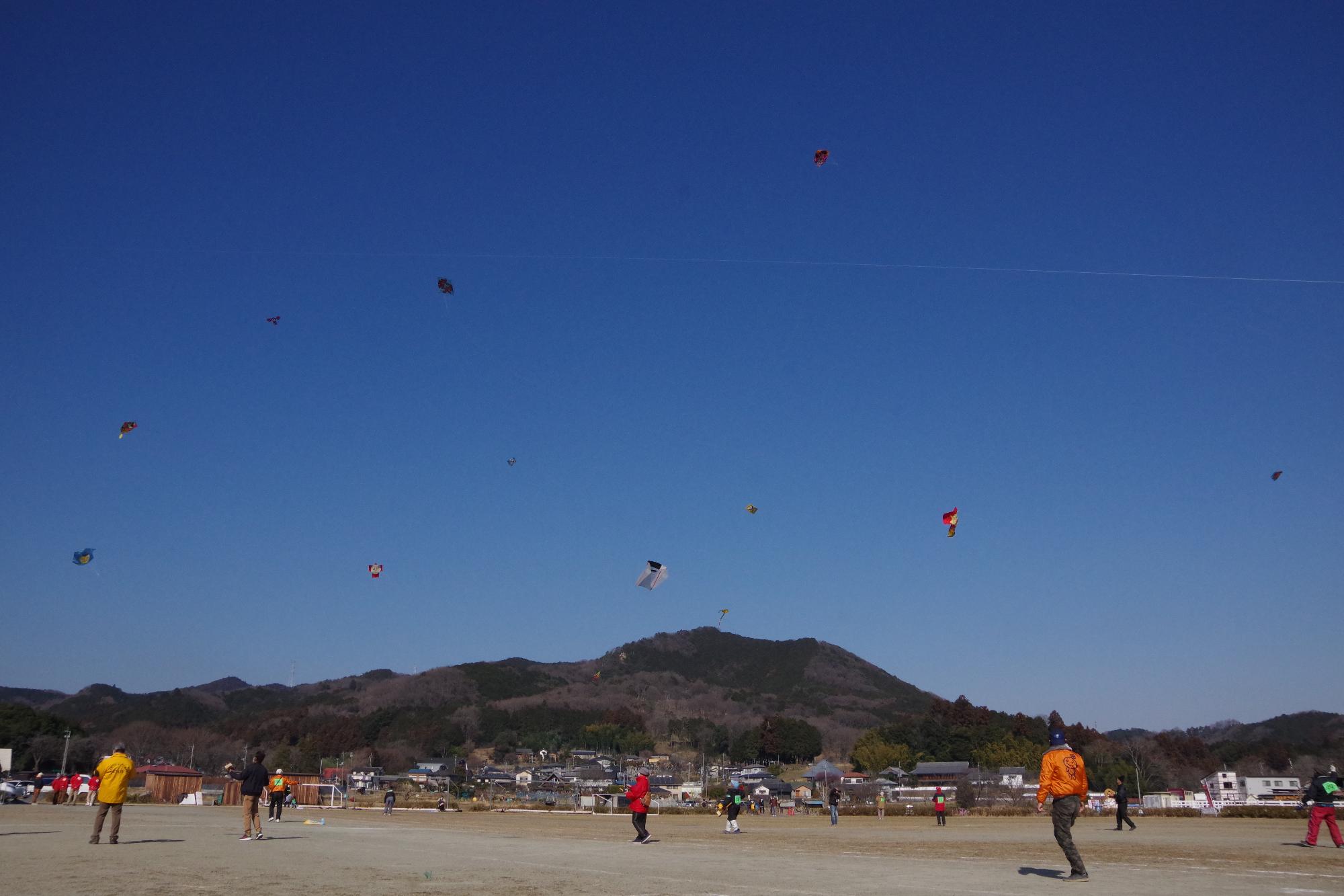 一般の部大空に揚がる凧