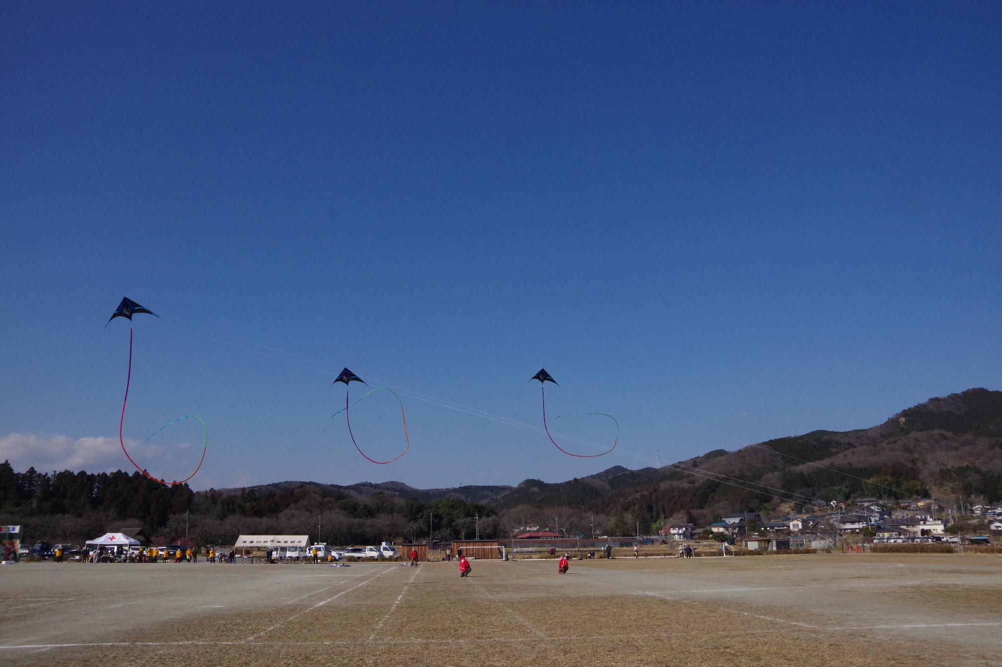 スポーツカイトのデモンストレーション