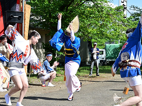 平沢天神社での祭典