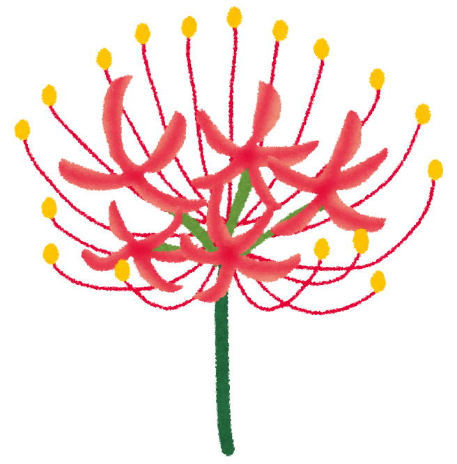 曼珠沙華のイラスト
